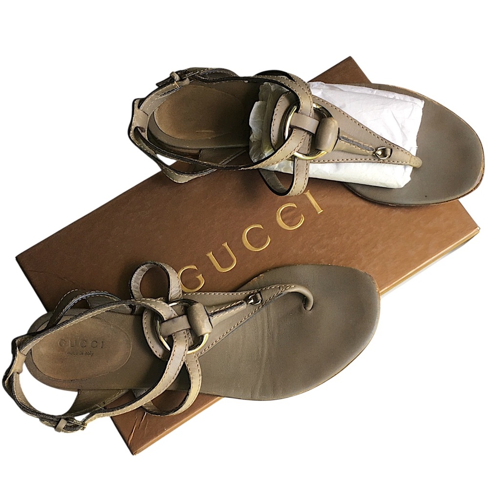 Gucci Horsebit Sandals 37.5